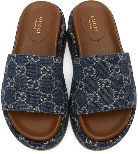 gucci plateform slides|gucci platform slides price.